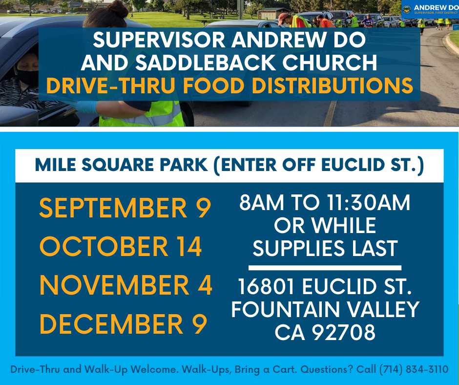 Saddleback Drive Thru Food Bank